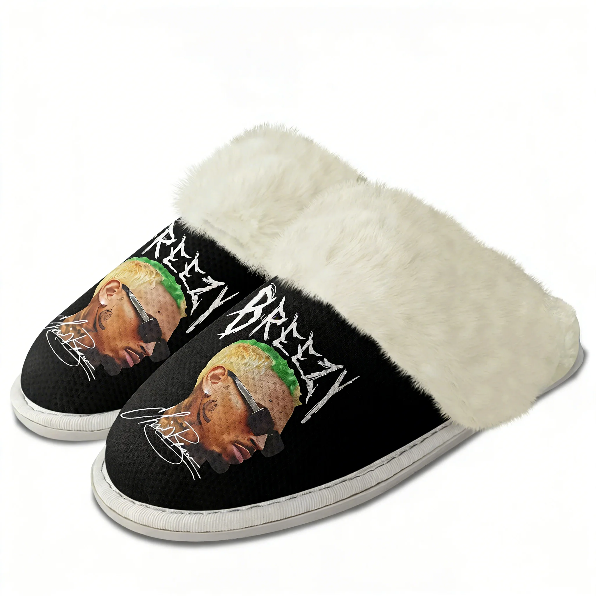 Men Shoes Winter - Pantuflas de Felpa de Chris Brown,