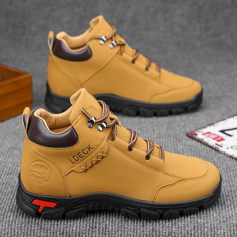 Men Shoes Office - Botas de Tobillo Altas Vintage para
