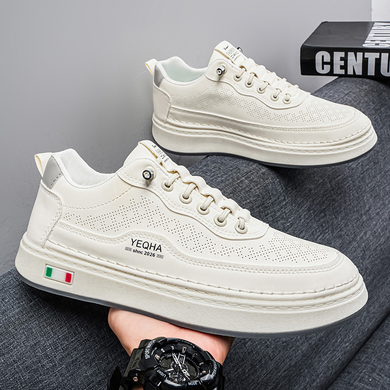 Men Shoes Office - Zapatos planos de lona retro para