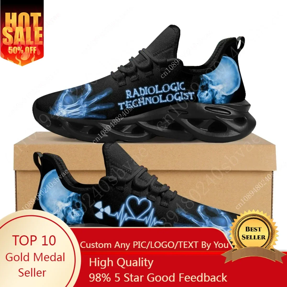Men'S Shoes No Laces - Zapatillas de deporte para técnico radiológico,