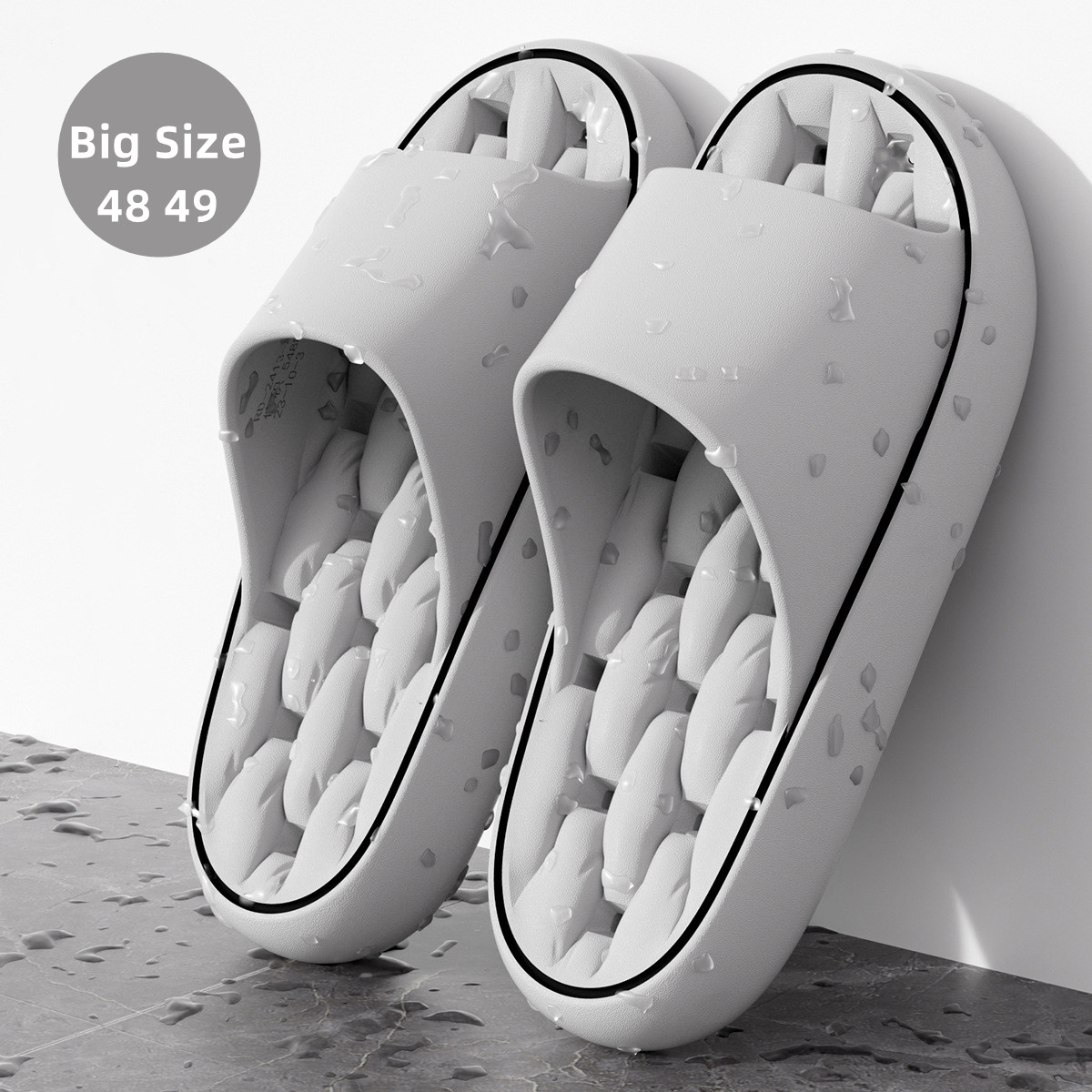 Flip Flop Beach Men - Pantuflas de Baño de Talla Grande