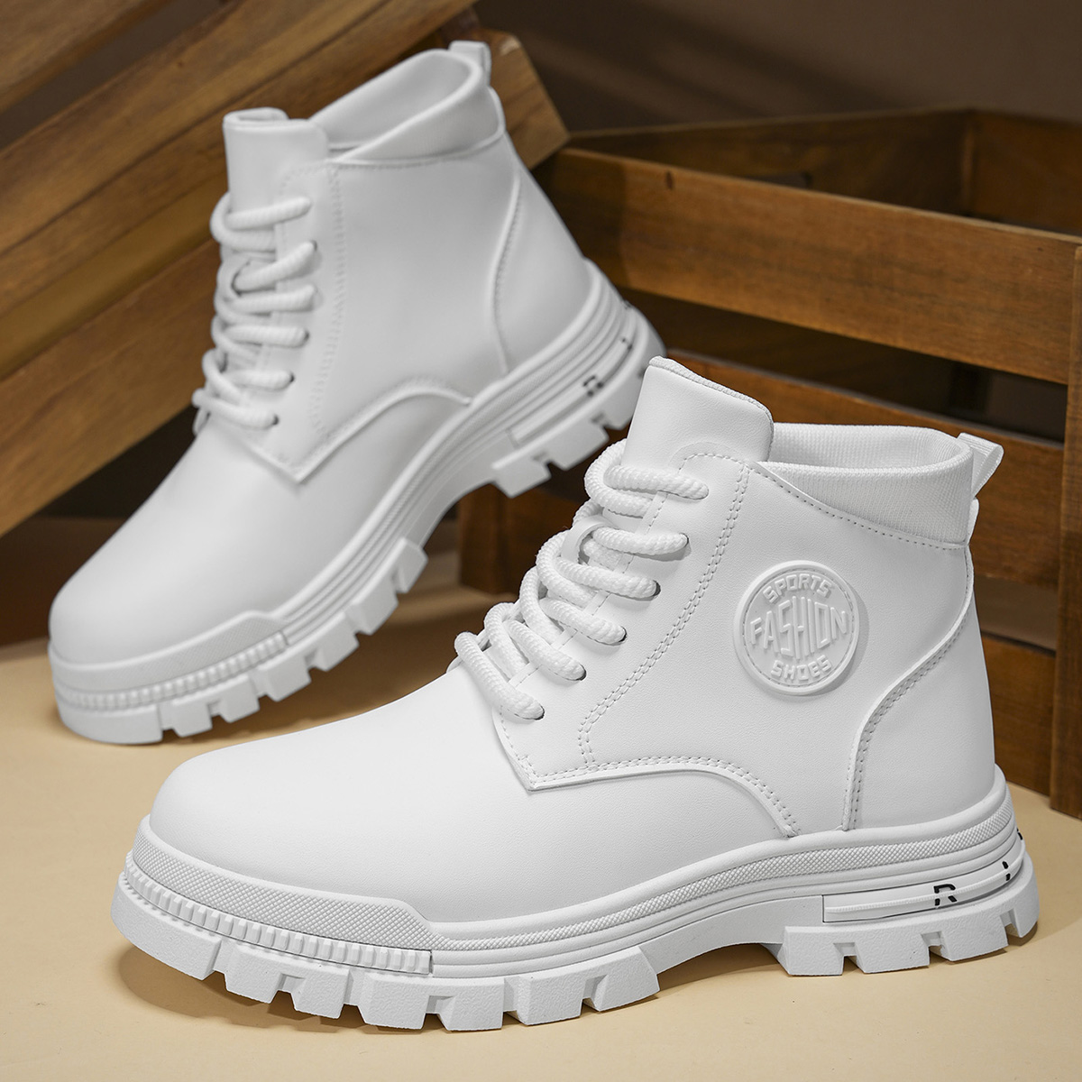 Botas de moto blancas a la mod - Men'S Shoes No Laces reseña y precio