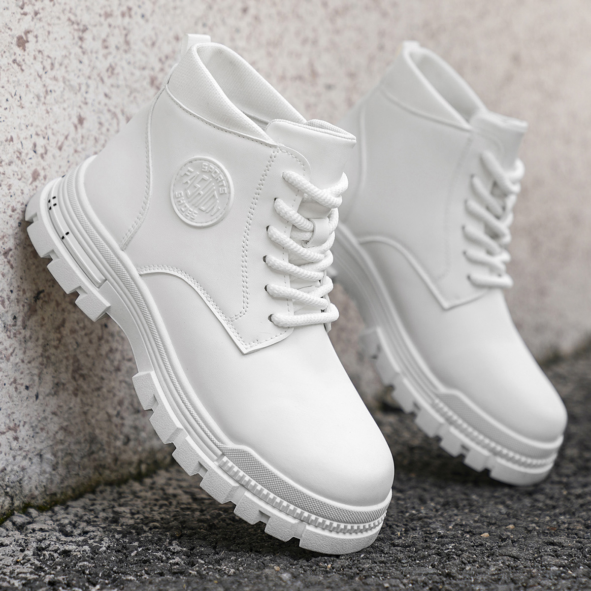 Botas de moto blancas a la mod - Men'S Shoes No Laces reseña y precio