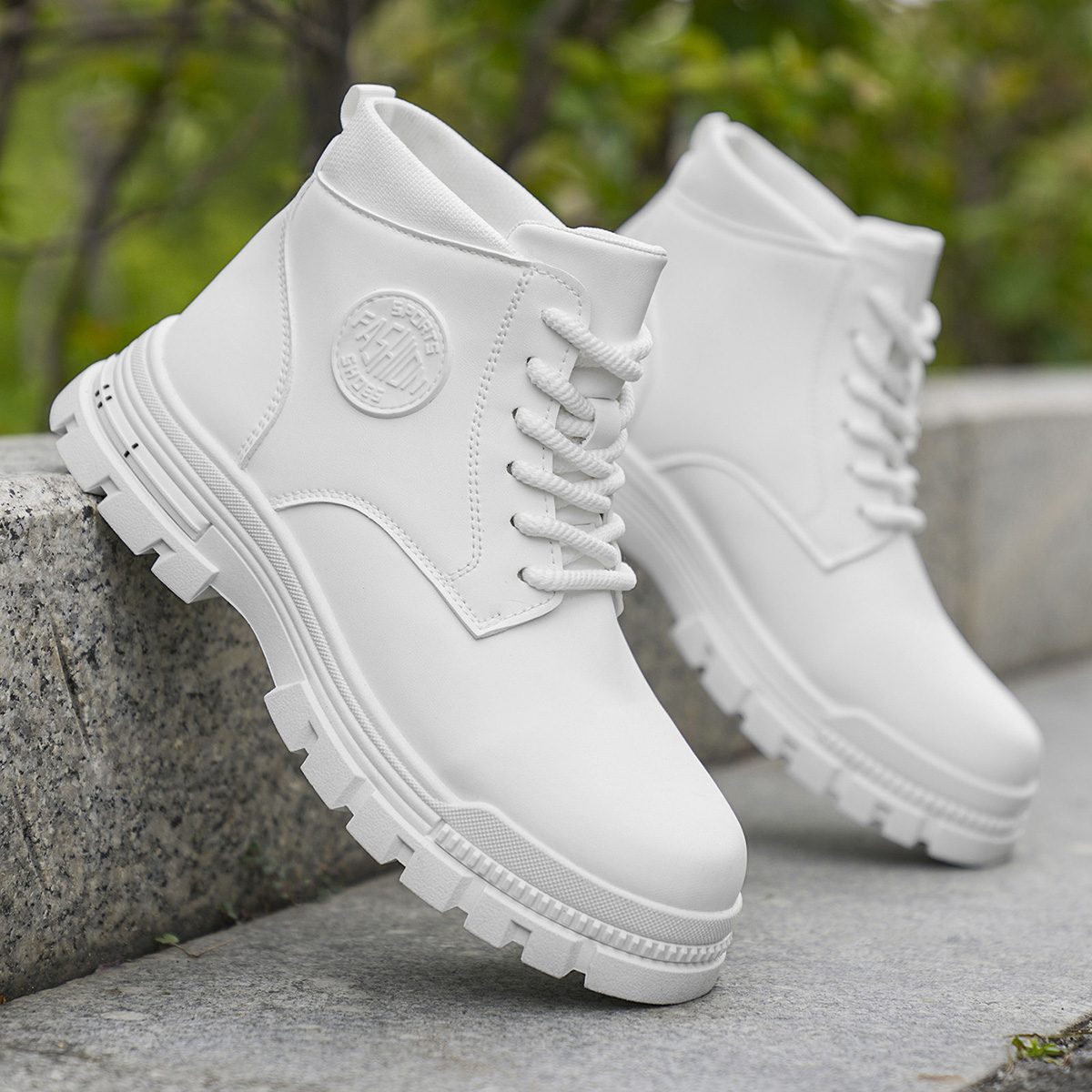 Botas de moto blancas a la mod - Men'S Shoes No Laces reseña y precio