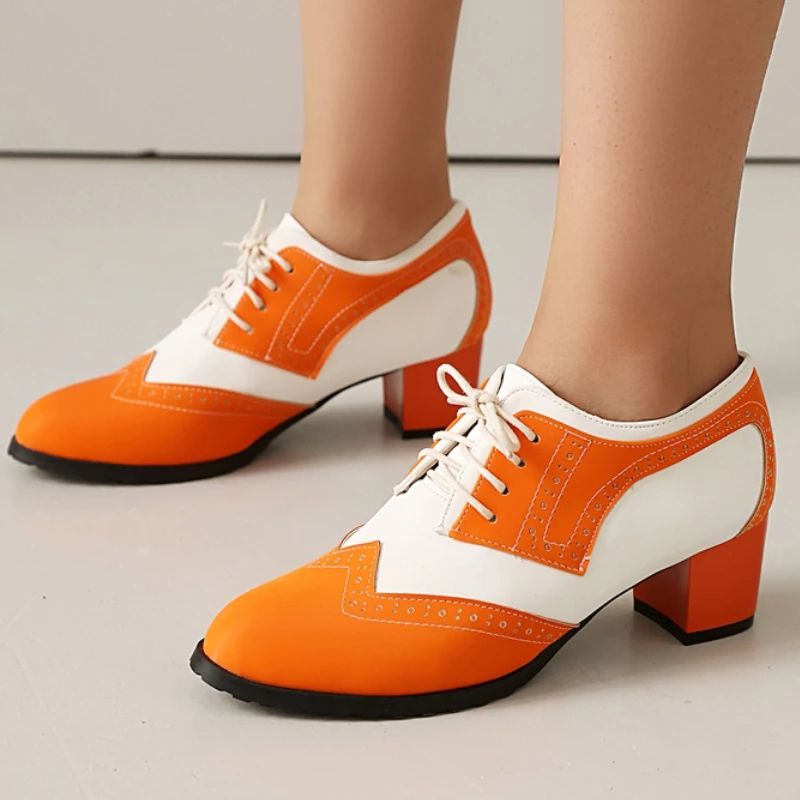 Zapatos de Tacón Bajo para Muj - Men Shoes Office reseña y precio