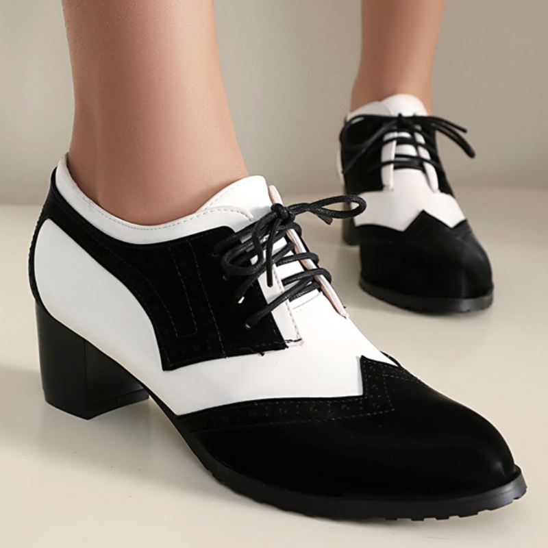 Zapatos de Tacón Bajo para Muj - Men Shoes Office reseña y precio