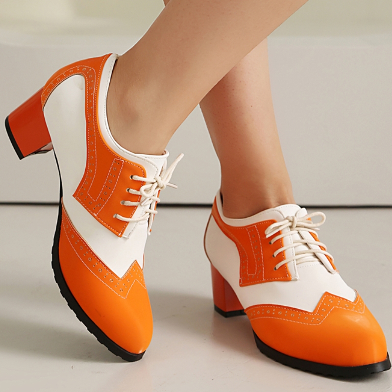 Zapatos de Tacón Bajo para Muj - Men Shoes Office reseña y precio