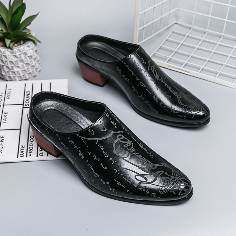 Mules de Cuero Marrón para Hom - Men Shoes Office reseña y precio