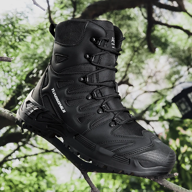 Botas tácticas de senderismo a - Men'S Shoes No Laces reseña y precio