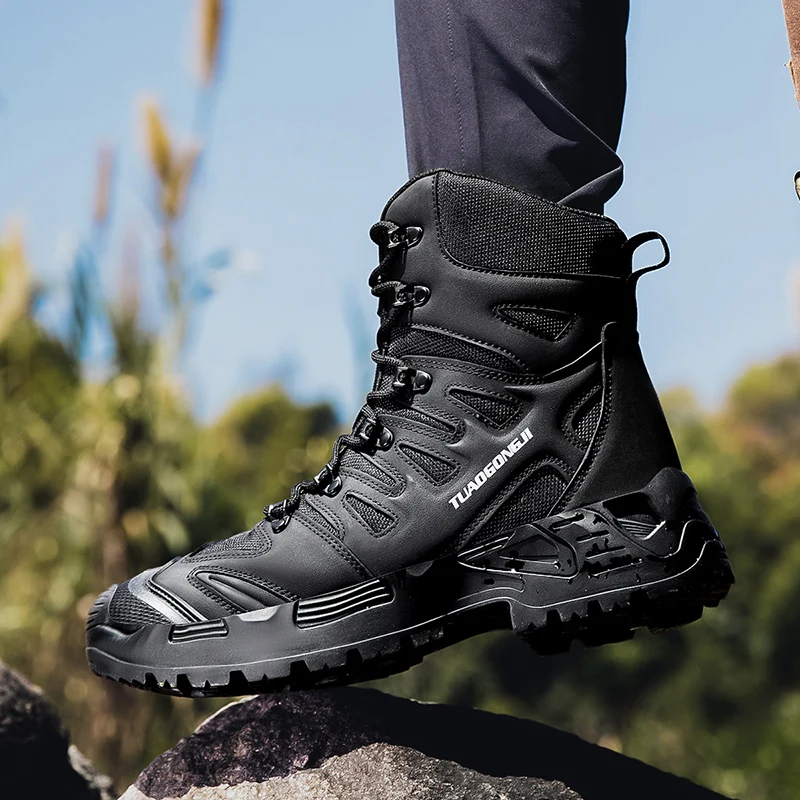 Botas tácticas de senderismo a - Men'S Shoes No Laces reseña y precio